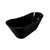 Tina de baño Moorea 170 negro mate / brillo con Llave FS002NQ - tienda en línea