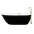 Tina de baño Mykonos blanco con negro con Llave FS001D