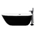 Tina de baño Akor blanco con negro con Llave FS002NC