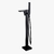 Tina de baño Akor negro mate / brillo con llave FS002NC - comprar en línea