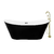 Tina de baño Moorea 170 blanco con negro con Llave FS001D