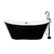 Tina de baño Moorea 170 blanco con negro con Llave FS001N