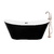 Tina de baño Moorea 170 blanco con negro con Llave FS001RG