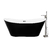 Tina de baño Moorea 170 blanco con negro con Llave FS002NQ