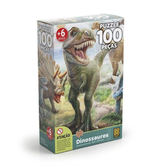 PUZZLE DINOSSAUROS 100 PEÇAS