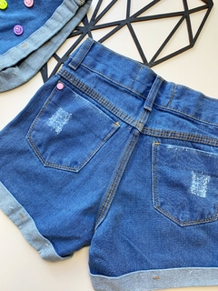 Short Jeans "Sorriso Radiante" - Millica Kids