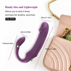 VIBRADOR STRAPLESS ESTIMULADOR DE PONTO G E CLITÓRIS