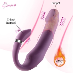 VIBRADOR STRAPLESS ESTIMULADOR DE PONTO G E CLITÓRIS - Q Charme