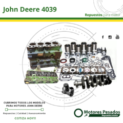 Repuestos Para Motor John Deere 4039 - Diámetro de cilindro 106.5 mm