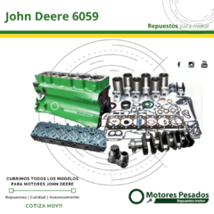 Repuestos Para Motor John Deere 6059 - Diámetro de cilindro 106.5 mm