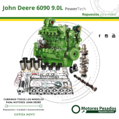 Repuestos Para Motor John Deere 6090 PowerTech 9.0L | Diámetro de cilindro 118.35 mm