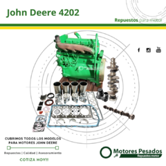 Repuestos Para Motor John Deere 4202 | Diámetro de cilindro 98 mm