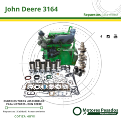Repuestos Para Motor John Deere 3164 | Diámetro de cilindro 102 mm