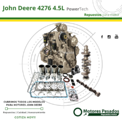 Repuestos Para Motor John Deere 4276 PowerTech 4.5L | Diámetro de cilindro 106.5 mm