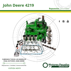 Repuestos Para Motor John Deere 4219 | Diámetro de cilindro 102 mm