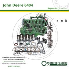 Repuestos Para Motor John Deere 6404 | Diámetro de cilindro 108 mm