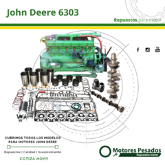 Repuestos Para Motor John Deere 6303 | Diámetro de cilindro 98 mm