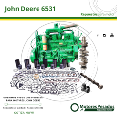 Repuestos Para Motor John Deere 6531 | Diámetro de cilindro 121 mm
