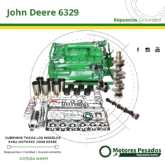 Repuestos Para Motor John Deere 6329 | Diámetro de cilindro 102 mm