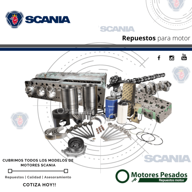 Repuestos Scania -Scania DS9 - Scania DSC9 - Scania DS11 - Scania DSC11 - Scania DS12 - Scania DCS12 - Scania DS14 - Scania DSC14. Scania Camiones: Scania 111 - Scania 112 - Scania 113 - Scania 114 - Scania P93 - Scania P94 - Scania K124 - Scania P340 - S