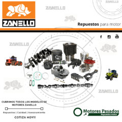 Repuestos Zanello - Zanello VM - Zanello 500 - Zanello W56 - Zanello W86 