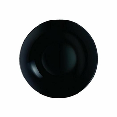 Plato hondo diwali negro vidrio templado luminarc 20cm