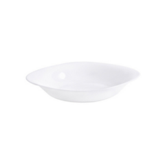 Plato blanco hondo cuadrado vidrio templado carine luminarc 21 cm - comprar online
