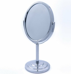 Espejo doble metal oval 13x15cm