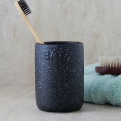 Vaso Bath Ceramica Negro 11x8 cm