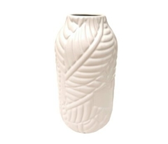 Jarron Ceramica Luxy White 13x13x26 cm