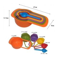 Set x 6 taza medidora 16 cm 7,5 a 250 ml - comprar online