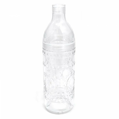 Botella de acrilico labrada 1 lts 29,5cm