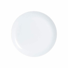 Plato hondo diwali blanco vidrio templado luminarc 20cm