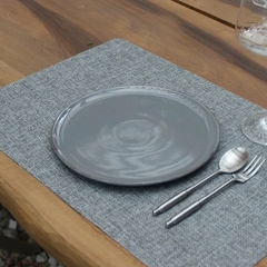 Plato Postre Ceramica Positano Grey 21 cm