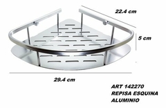 Esquinero estante repisa aluminio 29,4x22,4x5 cm en internet