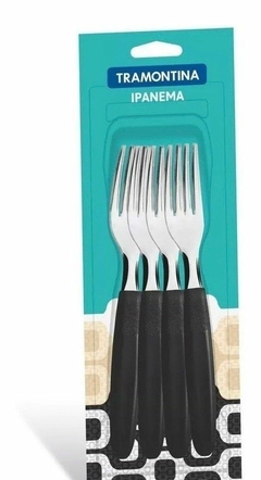 Set x 3 tenedor de mesa Ipanema Negro - comprar online