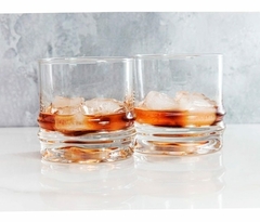 Vaso whisky vidrio 2 anillos 8,5 x 8,5 cm