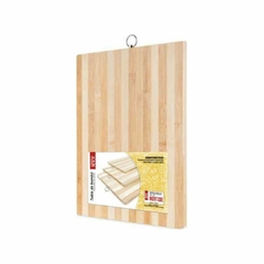 Tabla de madera bamboo con lineas 30 x 20 cm