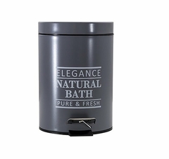 Cesto de basura Elegance 3lts Redondo Gris