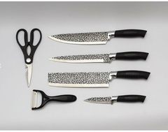 Set x 6 Cuchillos Antiadherentes Negros