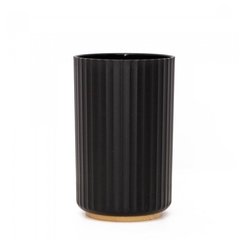 Vaso porta cepillo Cleveland Black 11x7 cm