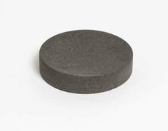 Jabonera Cemento redonda gris oscuro