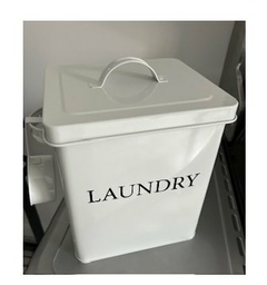 Lata jabon en Polvo Enlozado Blanco Laundry