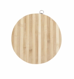 Tabla de madera bambu pizzera circular 34 dm