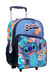 MOCHILA 16" CON CARRO STITCH 27149