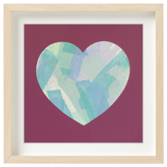 Corazón Azul - Magenta vivo - comprar online