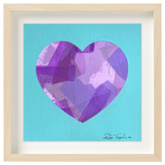 Corazón Morado - Azul frio - comprar online