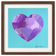 Corazón Morado - Azul frio - tienda online