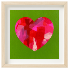 Corazón Rojo - Verde acido - comprar online