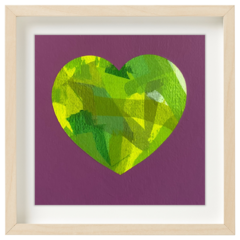 Corazón Verde - Magenta Vivo - comprar online